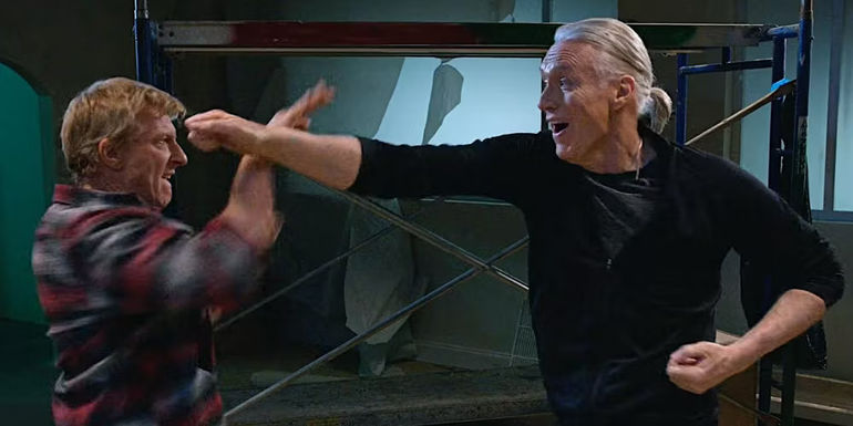 Johnny and Terry fight each other on Cobra Kai