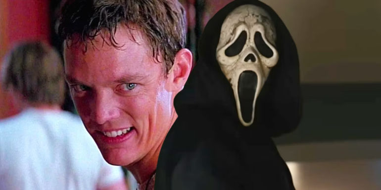 Custom image of Matthew Lillard as Stu and Ghostface in Scream 6.