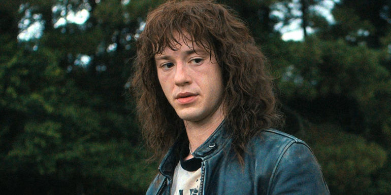  Eddie Munson (Joseph Quinn) in Stranger Things season 4.