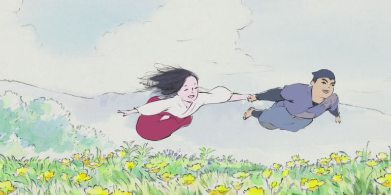 Princess Kaguya and Prince Ishitsukuri from The Tale of the Princess Kaguya