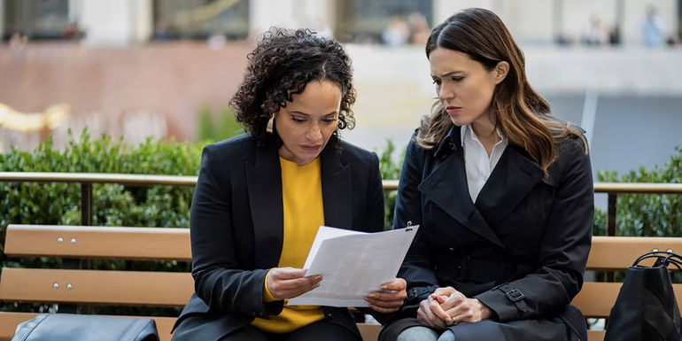 Judy Reyes and Mandy Moore in Dr. Death season 2