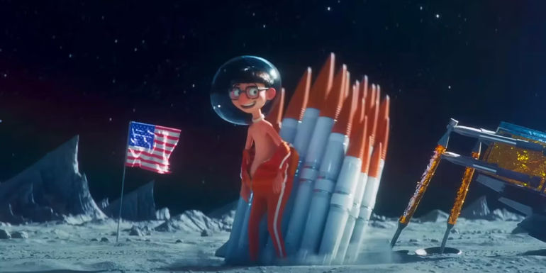 Vector on the moon after Despicable Me in the Mooned short