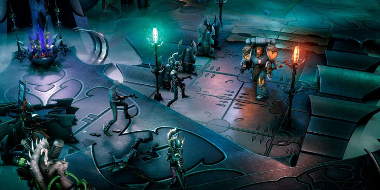 Ulfar walking towards enemies in Warhammer 40k Rogue Trader