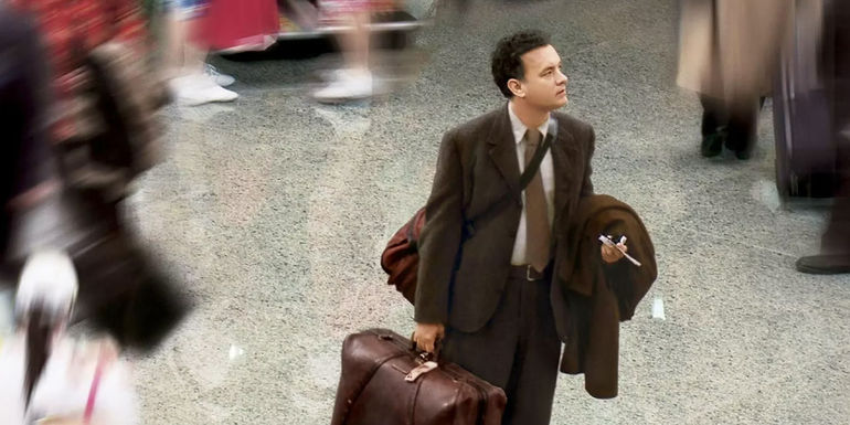 Victor (Tom Hanks) in the airport in The Terminal