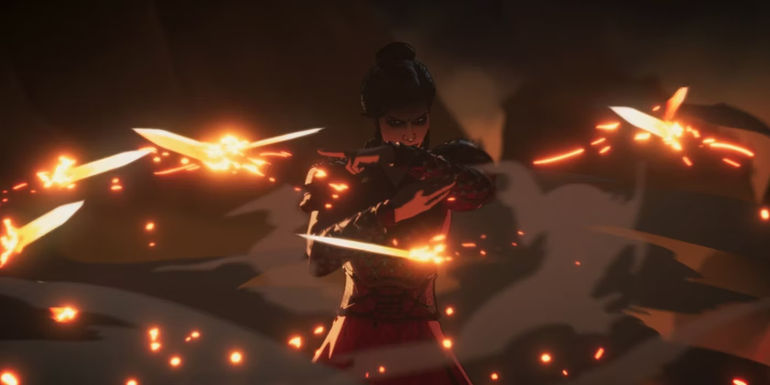 Hela Wielding Fire Knives in What If Season 2