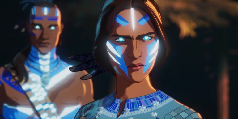 Kahhori and Atahraks glow and look determined in What If...Kahhori Reshaped THE World?