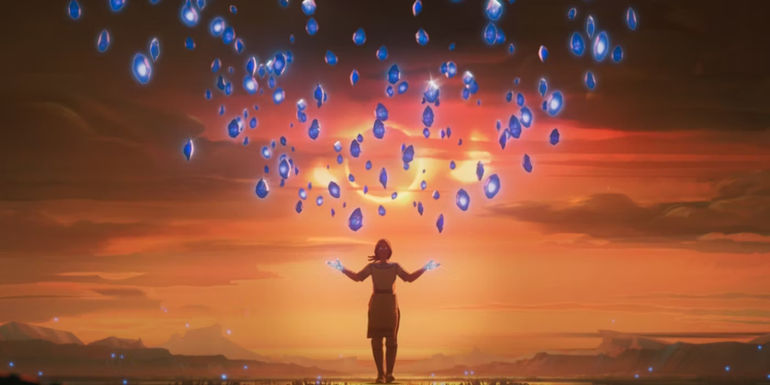 Kahhori Levitates fruit with her powers in Sky World in What If...?