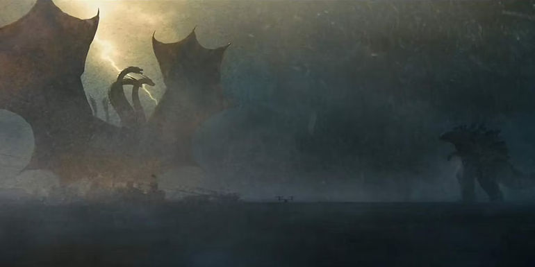 King Ghidorah and Godzilla in Godzilla: King of the Monsters.