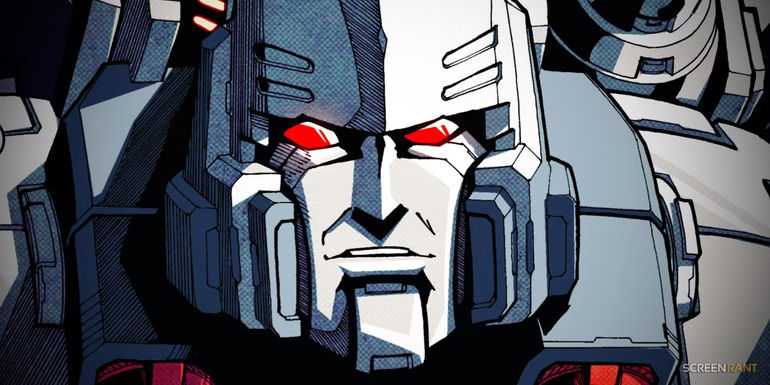 Feature Image: close up of Megatron's Face in Transformers Comic Art