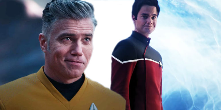 Pike and Boimler at the time portal in Star Trek: Strange New Worlds