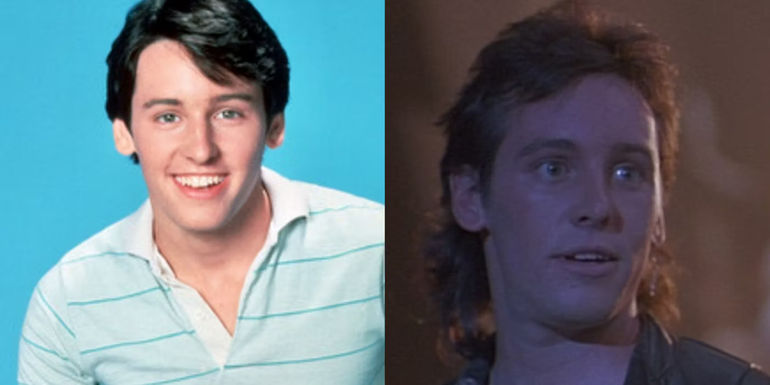A split image of Eric Brown from Mama's Family