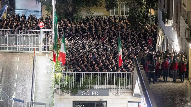 Fascist Salute Caught on Camera in Rome Sparks Controversy - With No Response from Italy's Prime Minister