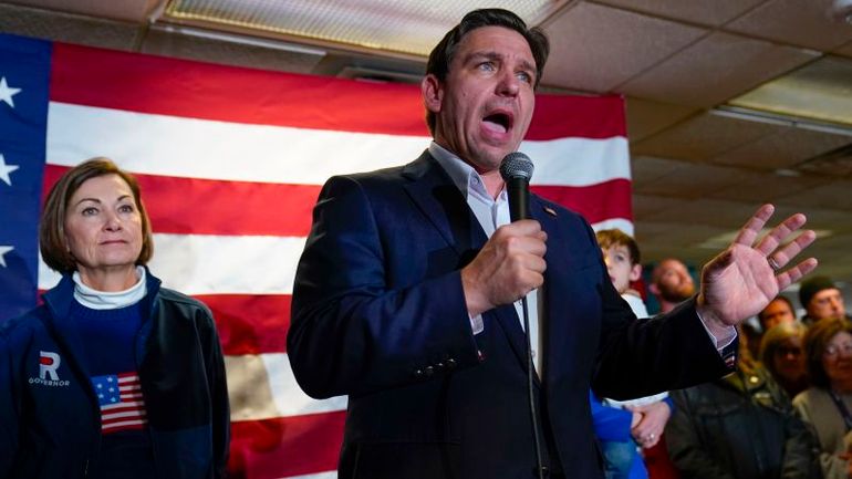 Florida Gov. Ron DeSantis Vows to Stay in Presidential Race Despite Poor Showing in Iowa Poll
