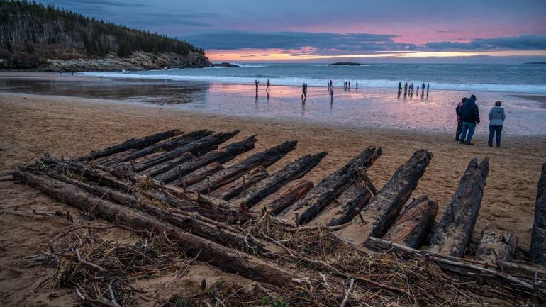 Rare Shipwreck Emerges at Acadia National Park After Vicious Winter Storms