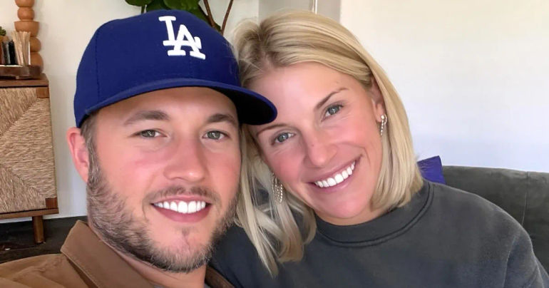 Kelly Stafford's Response to Fans at the Detroit Lions vs. Los Angeles Rams Playoff Game