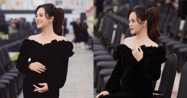 Nhan sắc của mẹ bầu Vbiz khi đang mang thai nhận được nhiều lời khen.