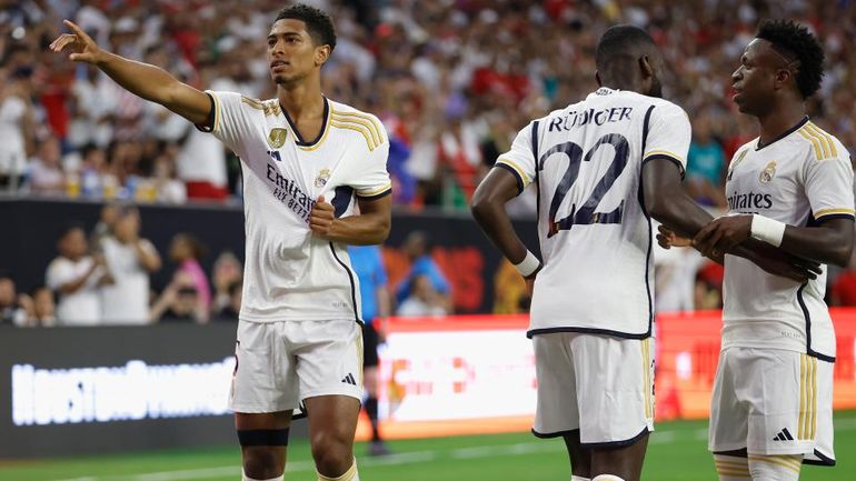 Sensational Debut: Jude Bellingham Strikes First as Real Madrid Conquer Man Utd in Houston Pre-Season Triumph