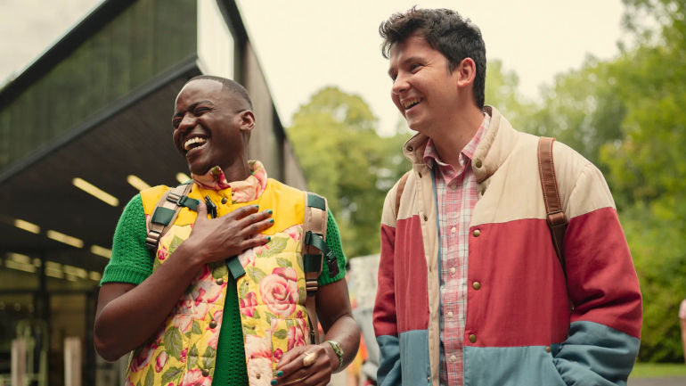 Sneak Peek: Juicy Laughs with Otis and Eric, Maeve's Bold Move in an Exciting New School Setting