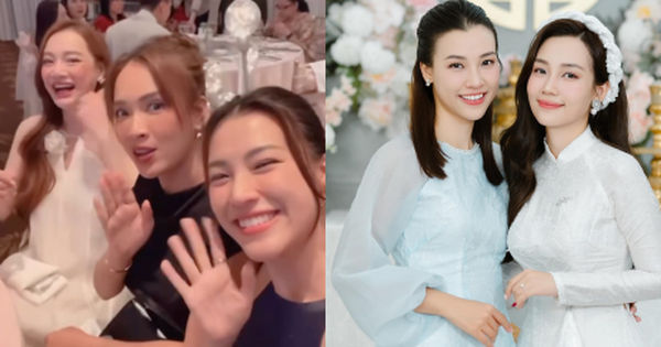 Đám cưới em gái MC Hoàng Oanh: Nhã Phương tỏa sáng, vị khách đặc biệt gây chú ý