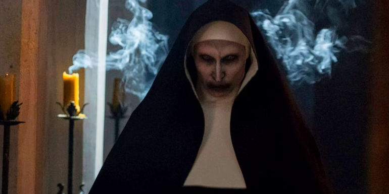 The Nun 2: Unleashing the Terrifying Power of Valak, the Actor's Chilling Energy on Set of the Spine-Chilling Conjuring Universe Sequel