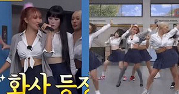 Quyến rũ và gợi cảm, Hwasa (MAMAMOO) thu hút người hâm mộ khi diện đồng phục học sinh gợi cảm trên truyền hình