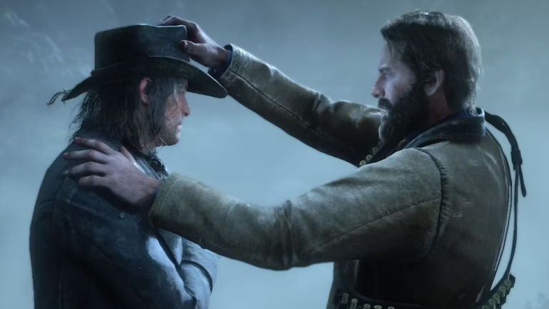 Unveiling the Hilarious Red Dead Redemption 2 Image: Arthur's Mastery Outshines John in One Surprising Task!