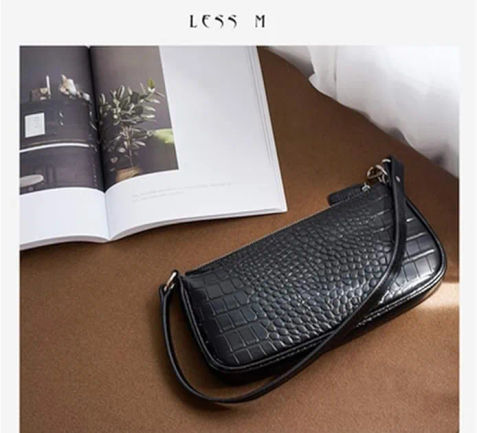 Unleash Your Stylish Side with the Hottest Crocodile Patterned Shoulder Bag - Now at Just $18!