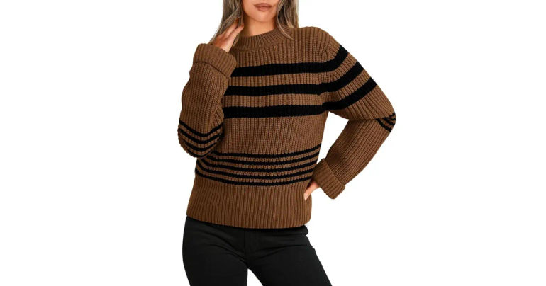 Unlock Effortless Fall Style with this Stunning 46% Off Chocolate Brown Sweater