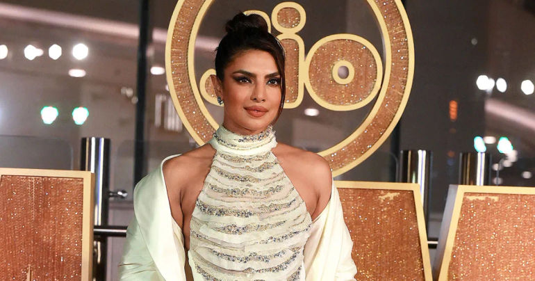 Priyanka Chopra Channels Halloween Vibes With Red Carpet Attire Resembling a Mummy