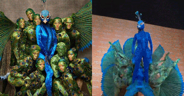 Heidi Klum - Nữ hoàng Halloween với biến hóa tuyệt vời thành chim công đẳng cấp