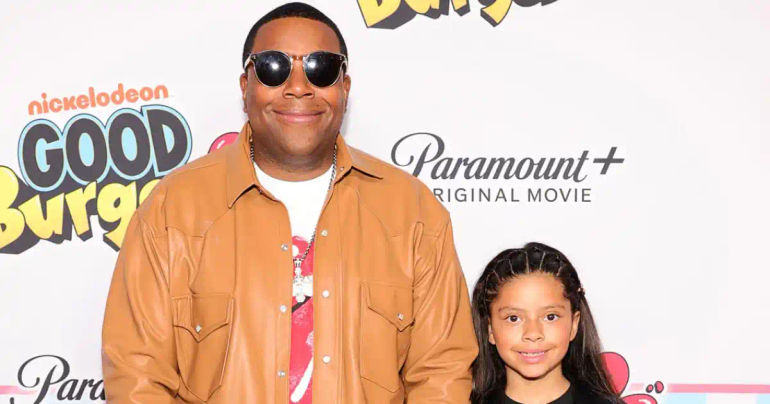 Kenan Thompson Attends the New York City Premiere of 'Good Burger 2' with His Two Daughters