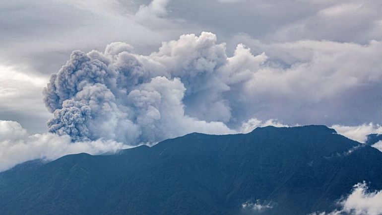 Ash Covers Towns as Mount Marapi Volcano Erupts in Indonesia