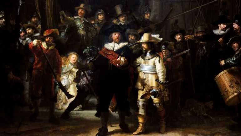 The Hidden Technique Uncovered through X-rays in Rembrandt's The Night Watch