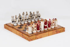 Шахматные фигуры Nigri Scacchi Троянская битва Маленький размер 32 фигуры (SP69)