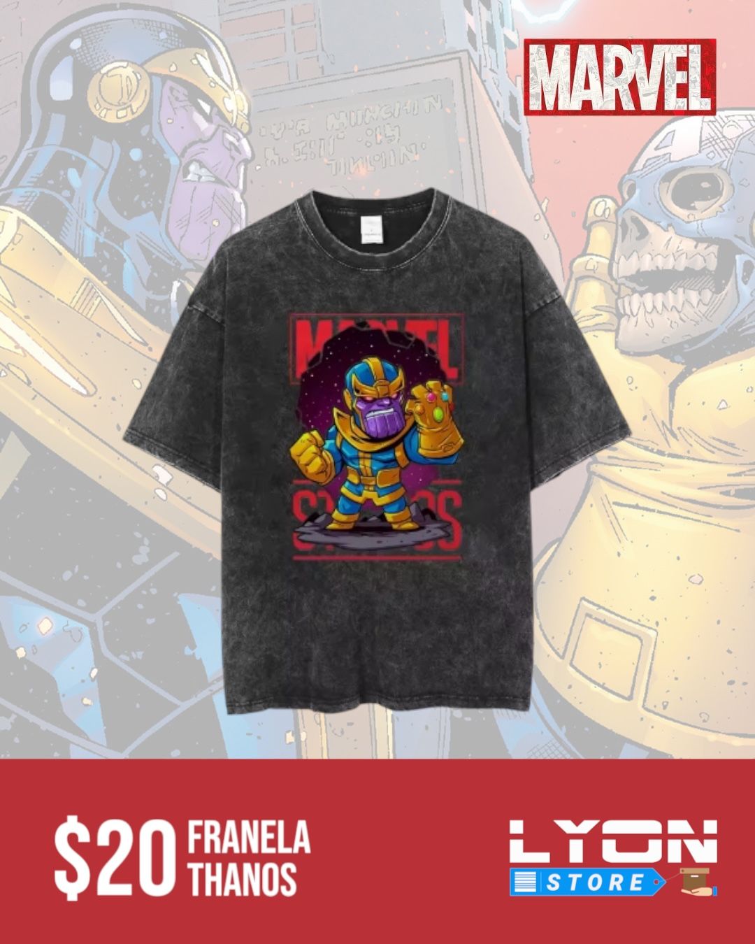 Franela de Thanos Avengers 