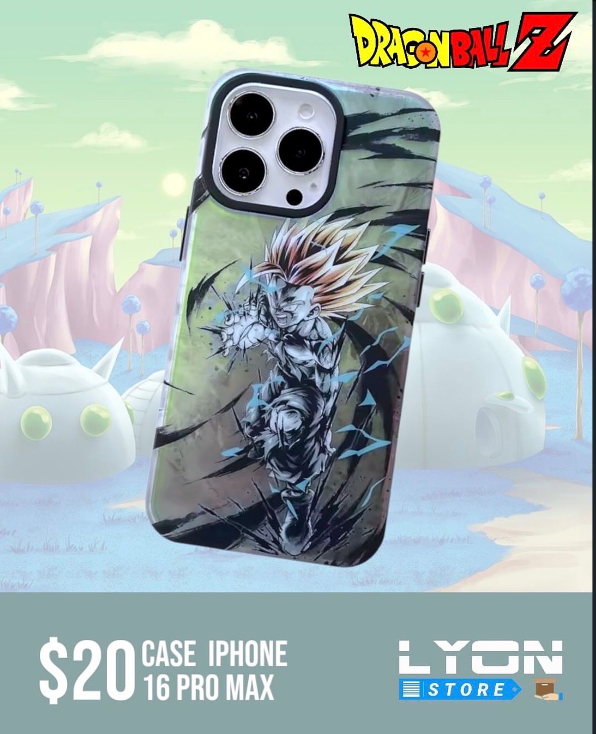 Forro Gohan Sayayin 3 Dragon Ball iphone 16 pro max 