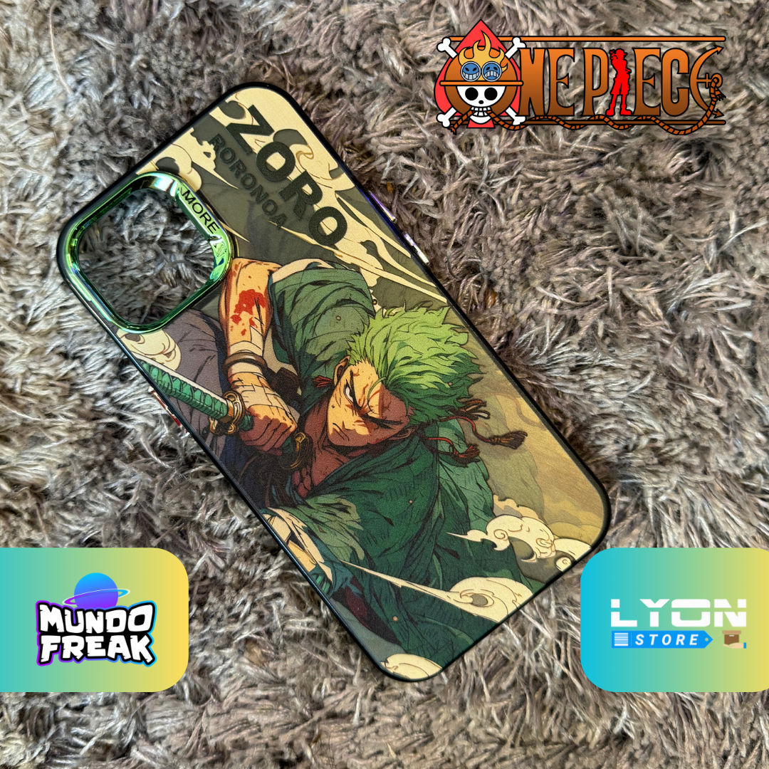 Forro one piece zoro verde iphone 14pro max