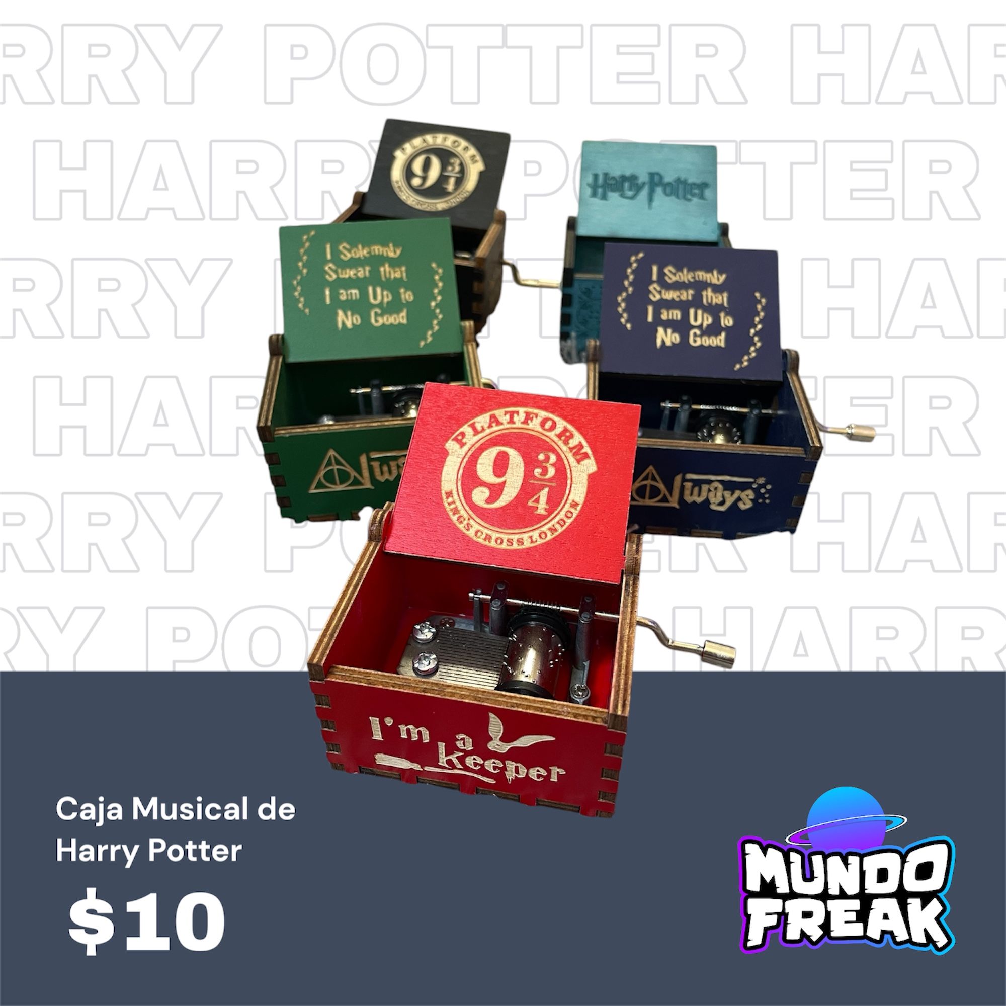 Caja Harry potter negra  - Vista 6