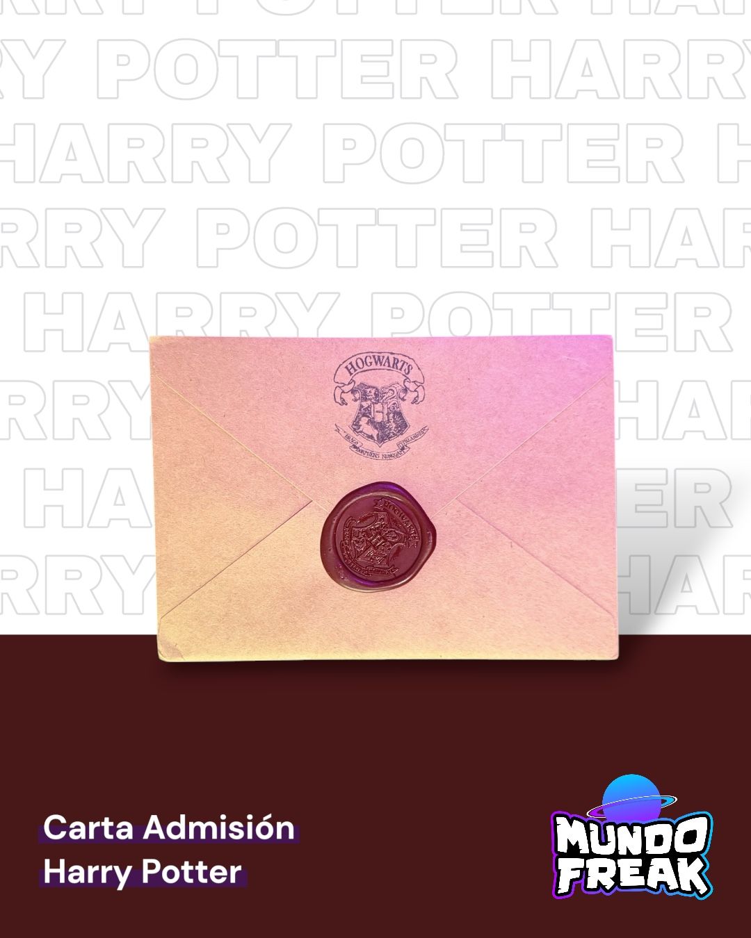 Carta de admisión Hogwarts - Vista 2