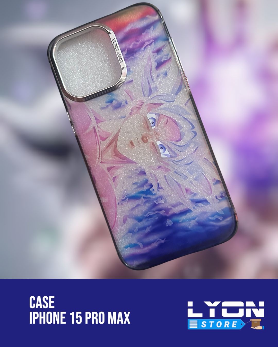 Forro transparente de Goku de iphone 15 pro max 