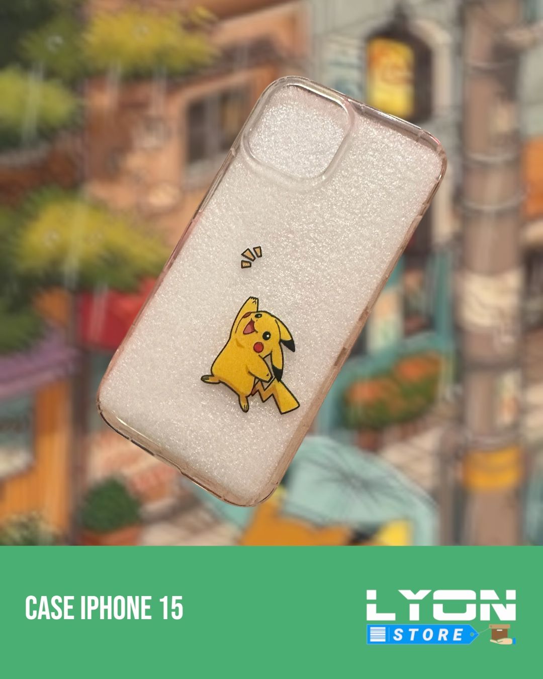 Forro de Pokemon Pikachu de iphone 15