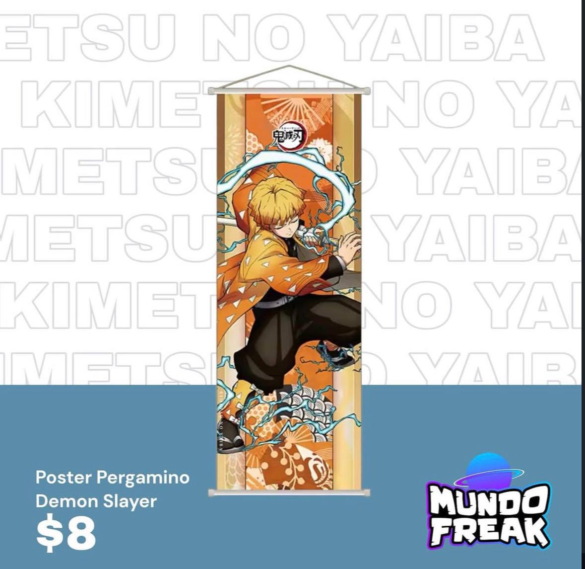 Pergamino Zenitsu Demon Slayer