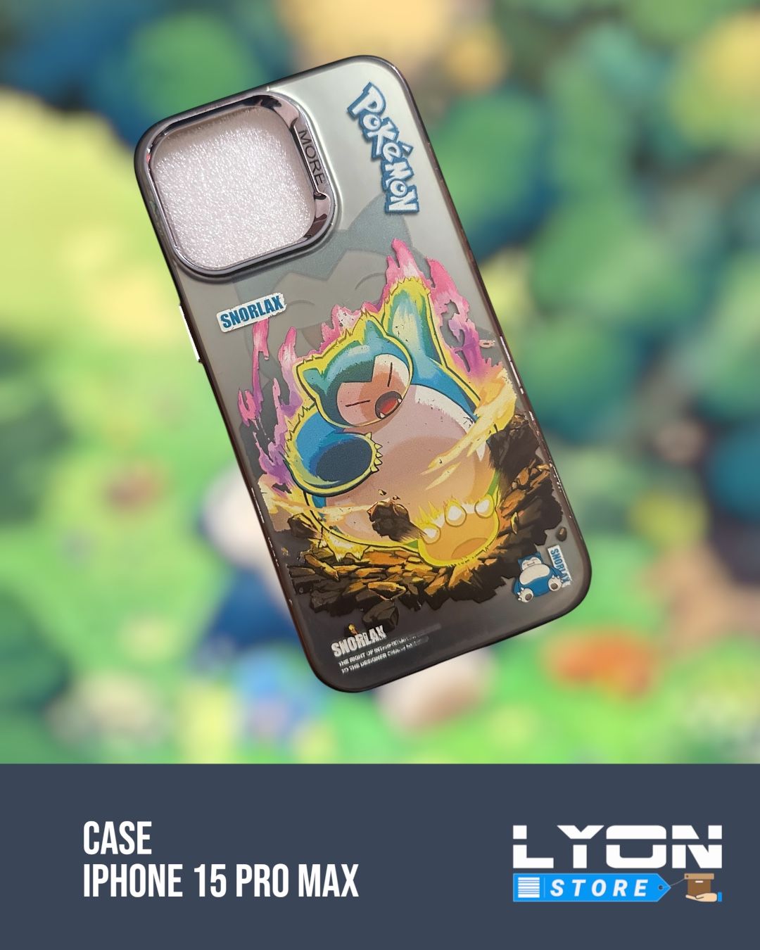 Forro pokemon snorlax iphone 15pro max