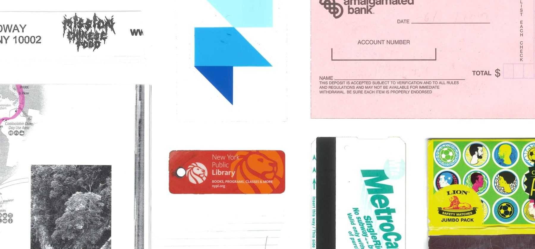 Several scraps of ephemera