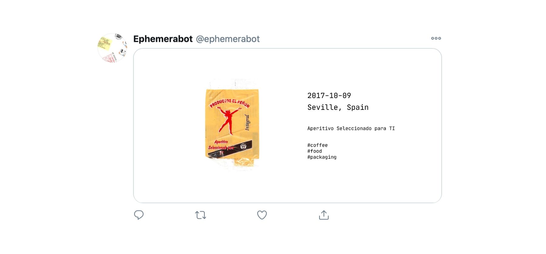 A mock up of a tweet with text within the image