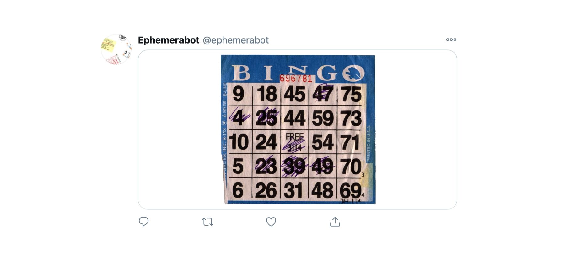 A mock up of a tweet