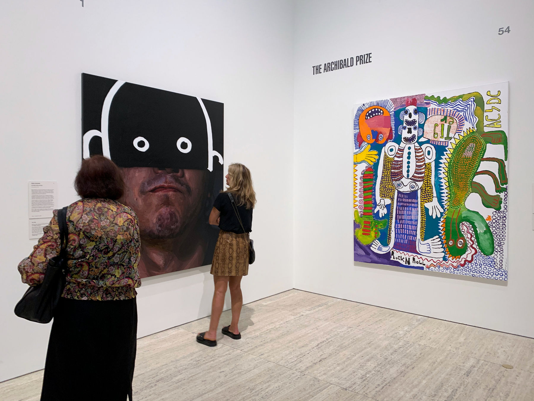 People at the art exhibition