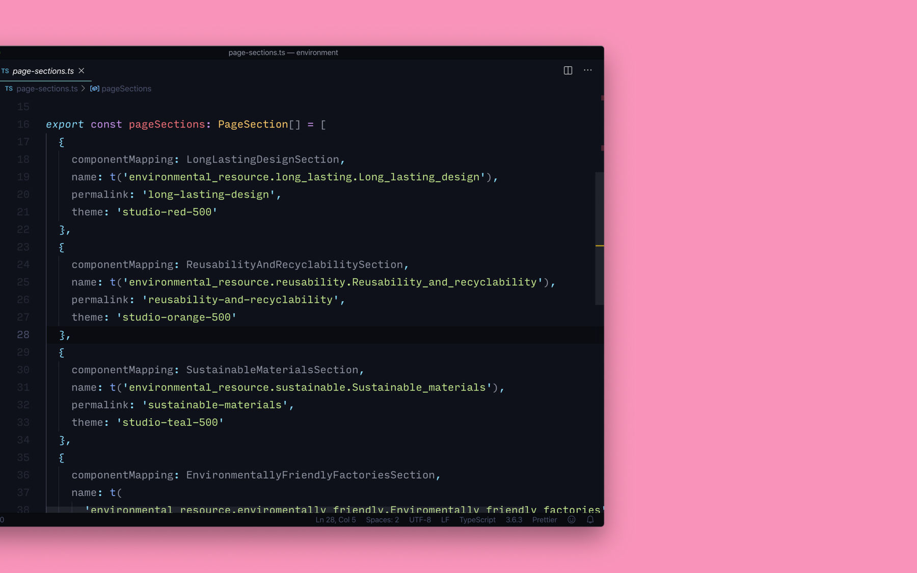 A screenshot of JavaScript code inside a code editor