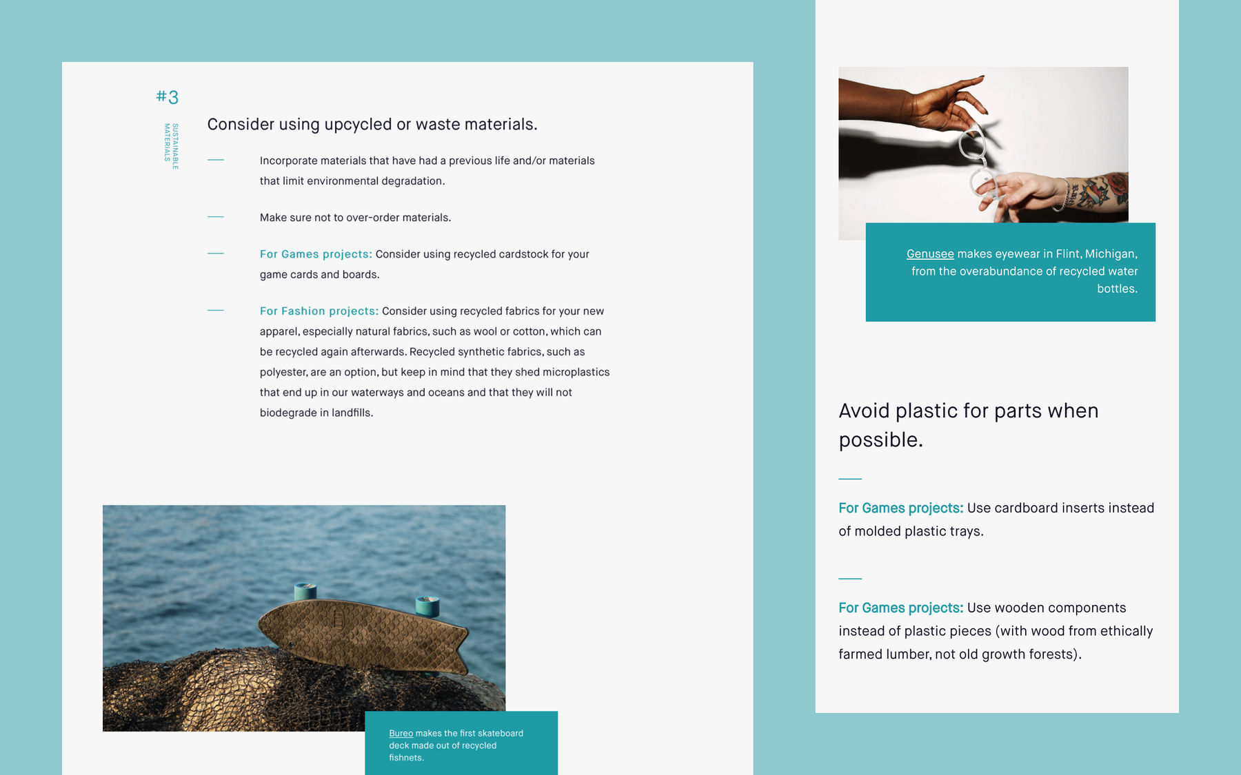 Two screenshots of the eventual Kickstarter Environmental Resources Center