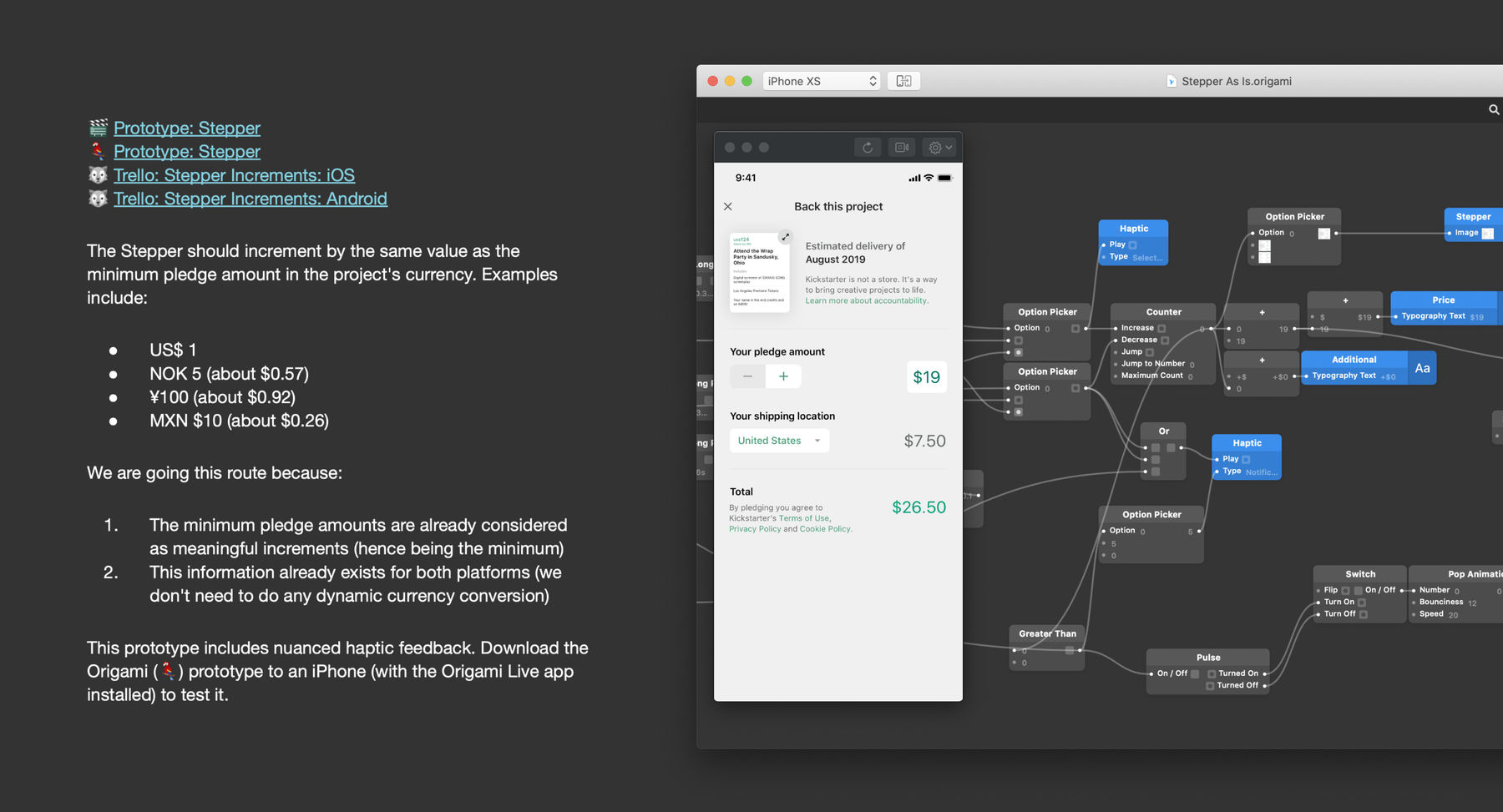 Documentation and a digital prototype